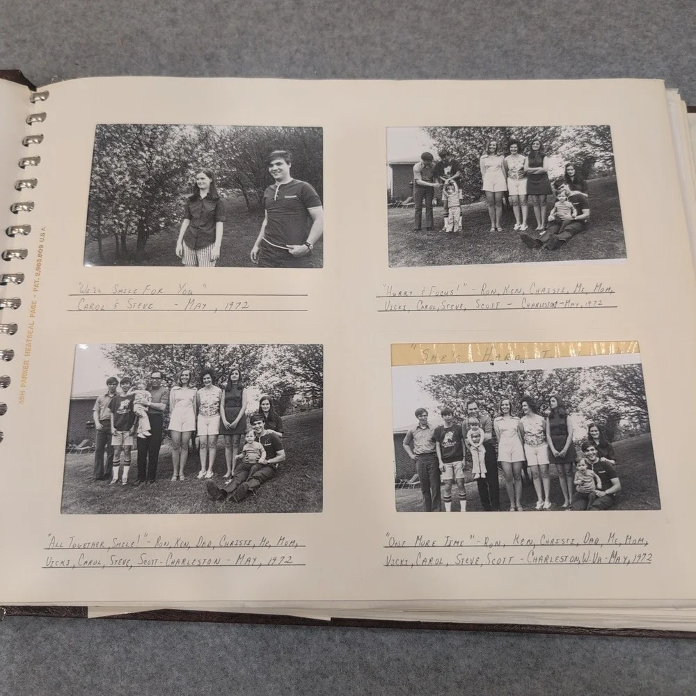 Vtg 1972-1973 Charleston WV Harrington Family Album USAF Col Patricia Harrington - Picture 4 of 16